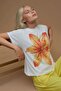 Regular Fit Crew Neck 100% Cotton T-Shirt with Print Detail