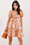 Bdart Square Neck with Belt Short Mini Dress