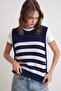 Mixray Striped Knitted Blouse - 3