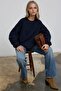 Oversize Crew Neck Basic Sweatshirt