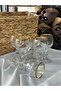Kısa Gold 6-Piece Coffee Water Glass Set