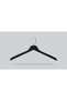 Wooden (Gold Lama Hook) Clothes, Blouse, Shirt Hangers Black Color 4 Pieces - 4