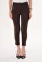 Women's Green Narrow Leg Fabric Trousers 260213 - - 3