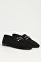 Women's Black Suede Loafer Pc-55701 - 3