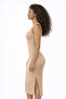 Women's Bodycon Mini Cyclist Collar Terry Knitted Dress - 2