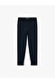 Straight Leg Viscose Blend Cigarette Pants with Pockets - 3