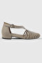 Emma Beige Suede Stone Detail Buckle Sandals - 5
