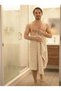 Set of 2 Waffle Pike Bath Towels for Women and Men 100X170 cm - 3