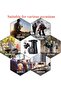 Portable Telescopic folding Camping Stool. Adjustable Height Lightweight - 4