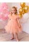 Puffy Dress with Tulle Front - 5