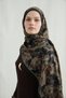 Amber Kraş Shawl - Black Beige - 2