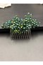 Bridal Hair Comb with Dense Pearls and Crystal Stones – Handmade Hair Accessory – Wedding & Engagement - 5