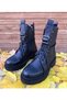L'Arte Milano Women's Genuine Leather Non-Slip Sole Casual Boots with Laces - 3