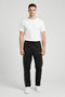 Men's Regular/Relaxed Fit Wide Leg Sweatpants with Side Ribbing - 2