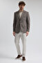 Savue Men's Bitter Brown Cotton Blended Lycra Stretch Fabric Sports Blazer Jacket - 6