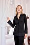 Long Sleeve Button Front Shirt Collar Pajama Set - 5
