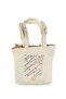 Special Design Patterned Gabardine Shoulder Bag 40X35X8 cm with Bellows
