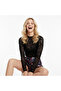 Women's Full Lace Black Tshirt Blouse Bb2182 - 5