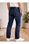 Men's Slim Fit Jeans with Detailed Cuffs, Flexible and Layered Design, Blue - 8