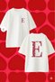 Play Wear Rujlu E Letter Printed Oversize T-Shirt
