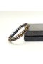 Certified Tiger's Eye 6mm Natural Stone Bracelet Steel Wire Steel Lock - 3