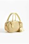 Women's Straw Hand and Shoulder Bag Yellow - 3