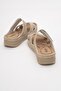 Women's Velcro Slippers Beige - 4