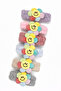 Smiling Face Flower Detailed Plush Hair Band - 3