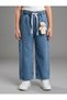 Girl's Mascot Teddy Bear Jeans with Elastic Waist