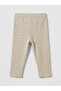 Beige Printed Baby Boy Snap-On Bodysuit and Sweatpants - 6