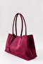 Hazel Burgundy Soft Suede Textured Large Size Wide Volume Women's Tote Shoulder Bag - 7