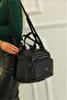 Luna Black Multi-Compartment Hand and Shoulder Bag