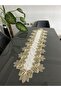French Lace Linen Gardenia Luxury Laced Runner - 4