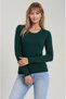 Women's Long Sleeved Textured Crew Neck Blouse Stylish Winter Knit Sweater - 4