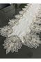 French Lace Linen Gardenia Luxury Laced Runner - 2