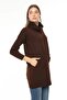 Women's Degaje Collar Pocketed Soft Textured Knitwear Tunic - 4