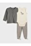 Baby Boy Cardigan, Bodysuit and Booties Pants Set (S6)