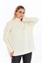 Women's Half Fisherman Wide Cut Soft Textured Knitwear Tunic - 5