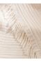 Ecru Tasseled Baby Girl Muslin Blanket 100X100 cm (S6) - 3