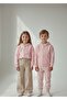 Unisex Kids Dusty Pink Zippered Hooded Sweatshirt Comfortable Basic Cardigan for School-Daily Wear 3-10 Years Old - 2