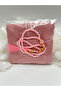 10 Pieces Pink Flared Scarf and Prayer Beads Set Hajj Umrah Mawlid Gift - 2