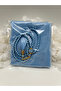 10 Pieces Blue Flared Scarf and Prayer Beads Set Hajj Umrah Mevlid Gift - 2