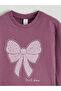 Purple Long Sleeve Girls' Printed 2-Piece T-Shirt - 6