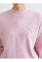 Esvab • Modern & Distinctive Stand Collar Beaded Embroidered Women's Knitwear Sweater - 3
