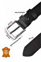 Black 100% Genuine Leather Belt – Adjustable Sports & Casual Belt 2602661 - 2