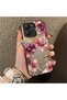 متوافق مع Redmi 12 4G، تصميم فاخر خفيف الوزن بنمط الزهور، غطاء هاتف واقٍ من الصدمات