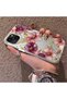 Compatible with iPhone 14 Plus/15 Plus, Light Luxury Floral Pattern, Shock Protective Phone Case - 2