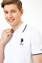 Men's White Polo Collar Basic T-Shirt 50231766-Vr013 - 2