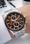 2 Years Warranty 3 Atm Water Resistant Steel Strap Men's Wristwatch Etj.10091.5