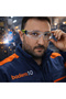 Work Safety Goggles Anti-Fog Protective Glasses Silicone Ear Muff Transparent Glass En-166F (1 Pcs) - 4